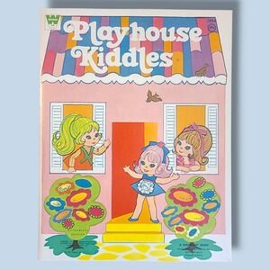 Playhouse Kiddles Paper Dolls Whitman 1971 Mattel Kiddle UNCUT Cute Display